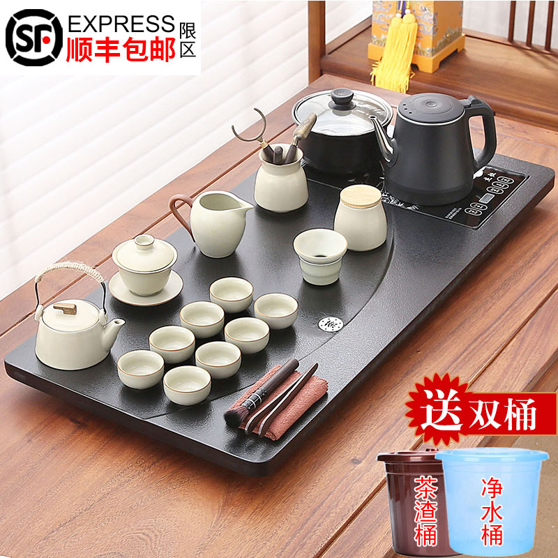 2025新款茶具套装全自动一体防烫烧水壶茶盘高档家用茶台一整套