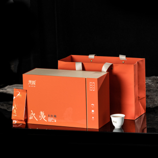 果岭大红袍武夷山茶叶武夷岩茶正岩茶乌龙茶 249克 过节送礼礼盒装