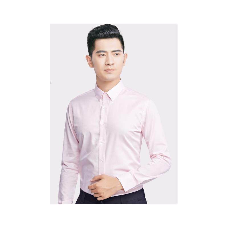 韩版衬衫工作服男夏季平领商务短袖白色免烫小衬衣棉质修身职业装