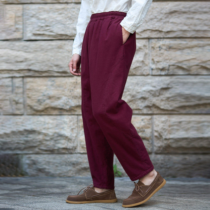 【照本堂男装】冬季新款新中式长裤男30支小脚保暖棉裤M22613,男装,休闲裤,淘宝优惠券,粉丝福利购,淘宝优惠卷