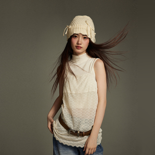 毛衣叠穿背心罩衫 KeepBlue 网纱吊带蕾丝内搭春夏独特别致打底衫