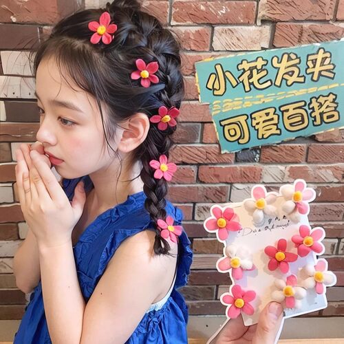 儿童花朵小发夹刘海夹发卡头花夹