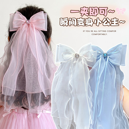 六一女童超仙蝴蝶结皇冠发夹