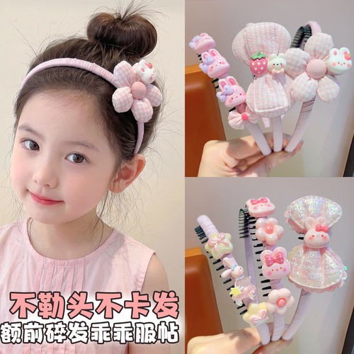 儿童可爱兔子女不勒头齿梳发箍