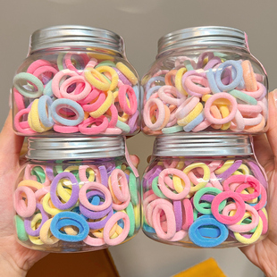 儿童糖果色发圈女童彩色橡皮筋小女孩毛巾圈粗皮套不伤发夏季 头绳