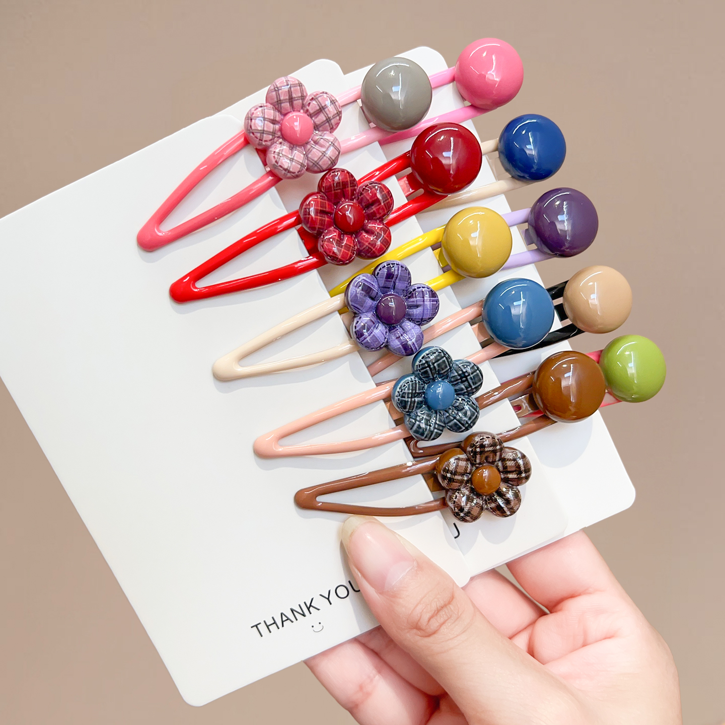 韩版儿童发夹bb夹小女孩复古彩色发卡女童刘海夹子碎发卡掰掰夹