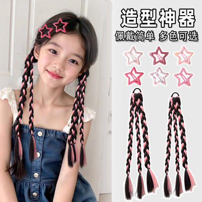 y2k甜酷假发辫子儿童成人通用