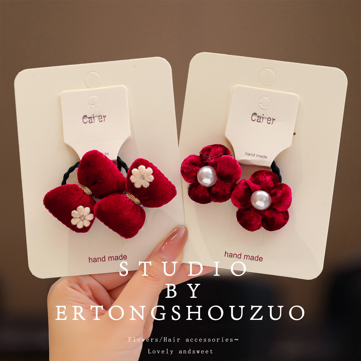 新年儿童红色发圈宝宝喜庆丝绒发绳过年拜年高弹力不伤发女童发饰,饰品/流行首饰/时尚饰品新,发饰,淘宝优惠券,粉丝福利购,淘宝优惠卷