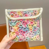 19# кремовые резинки для волос на большой палец, в пакете 400 шт.