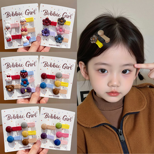 hellokitty发夹儿童可爱发卡女宝宝包布库洛米头饰kt猫女童碎发夹