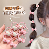 皮筋女儿童粉色蝴蝶结发圈女童宝宝扎小啾啾发绳女孩橡皮筋头绳