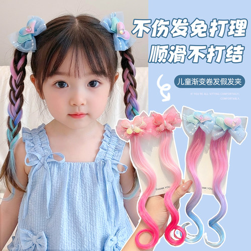 多巴胺蝴蝶结韩版扎头发不伤发