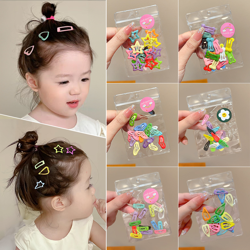 宝宝发量少发夹不伤发胎毛夹