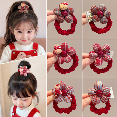 女孩过年甜美橡皮筋2026新款