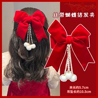 Лента с бантиком, заколка для волос