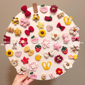 婴儿发夹汗毛夹女宝宝胎毛夹不伤发儿童碎发卡婴幼儿刘海夹子头饰