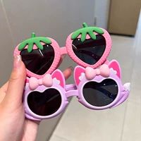 3#розовая клубника+фиолетовая лиса
