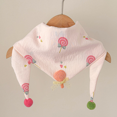 可爱卡通布艺宝宝防风亲肤围巾