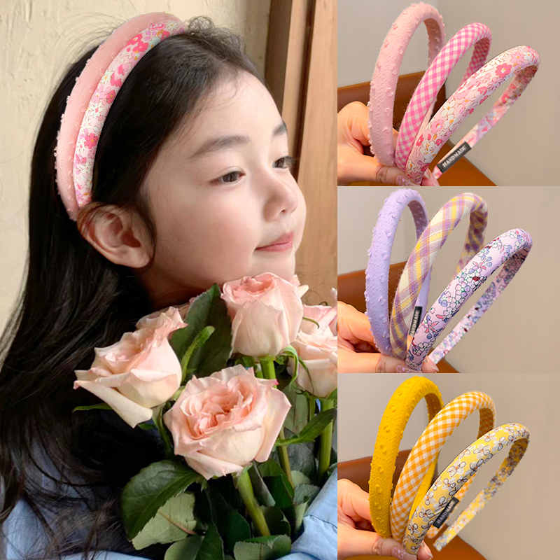 儿童发箍女童不勒头布艺高颅顶