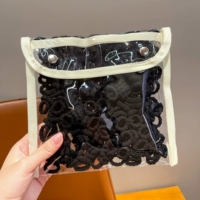 17 # черные резинки для волос на большой палец, 400 штук в сумке