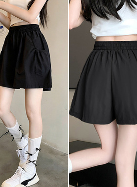 瑜伽短裤女夏季新款双层防走光遮肉显瘦外穿跑步训练运动服健身裤