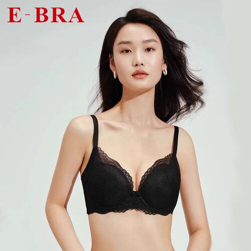 E-BRA性感薄杯钢圈聚拢有钢圈