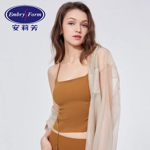 23款安莉芳E200578配套无钢圈文胸背心一片式无痕吊带内衣EB00578