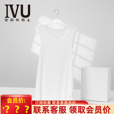 IVU夏季男士无袖背心简约棉T恤