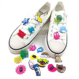 花鞋 鞋 饰鞋 子上装 带扣 小白鞋 饰品配件人字拖卡通儿童运动鞋 板鞋