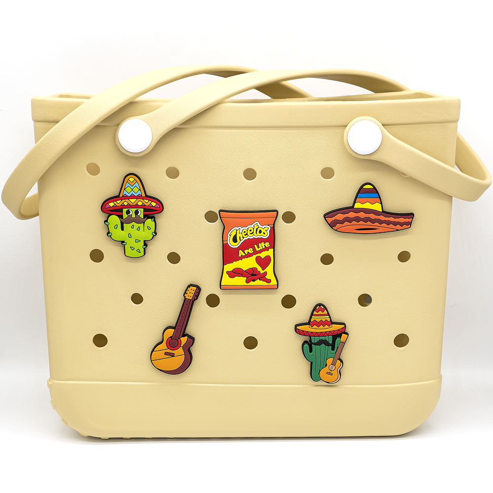 夏日适配EVA沙滩包花bogg包挂件