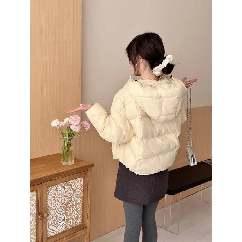 小个子加厚爆款羽绒服女2025新款冬季超好看连帽短款90白鸭绒外套,女装/女士精品,羽绒服,淘宝优惠券,粉丝福利购,淘宝优惠卷