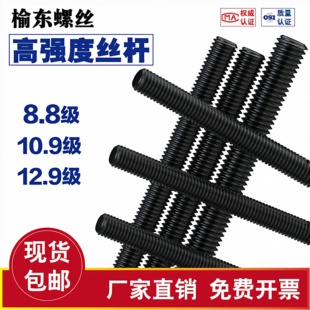 8.8级10.9级12.9级高强全螺纹通丝杆 高强度丝杆通丝螺杆丝杠牙条
