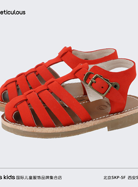 Meticulous童鞋宝宝女童凉鞋皮夏季学步机能鞋防滑男童6967-KKKA