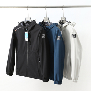 防水摇粒绒连帽冲锋外套 秋冬情侣款 户外RUN系列 高品质软壳衣