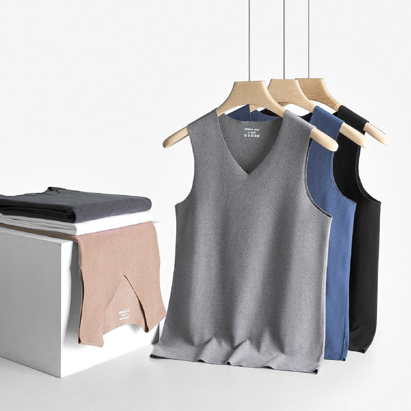 聚热保暖！纳米双面磨绒！打底苾备！秋冬新款男保暖V领纯色背心,女士内衣/男士内衣/家居服,保暖背心,淘宝优惠券,粉丝福利购,淘宝优惠卷