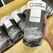 独立桶装 套装 黑科技自发热暖绒 打底保暖秋衣秋裤 男士 欧美单