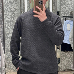 秋季 亲肤舒适保暖 男百搭圆领休闲卫衣 双面针织客供面料 礼袋装