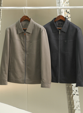 轻奢！old money气场！秋季男士轻商务休闲简约百搭翻领夹克外套
