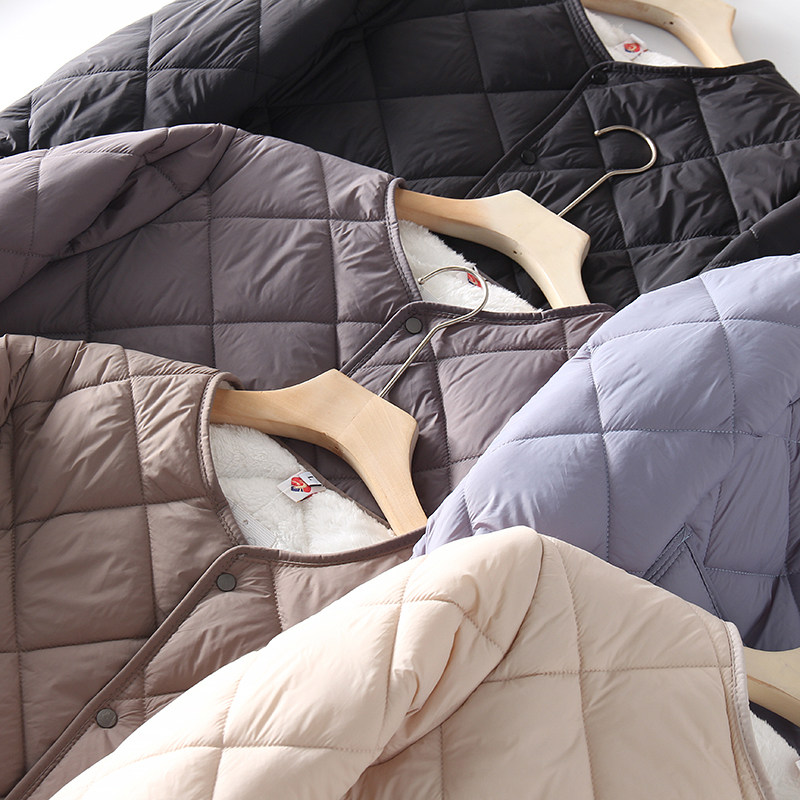 复古风！菱格科技衍棉！轻盈保暖！情侣款冬季百搭无领棉衣棉服,男装,棉衣,淘宝优惠券,粉丝福利购,淘宝优惠卷