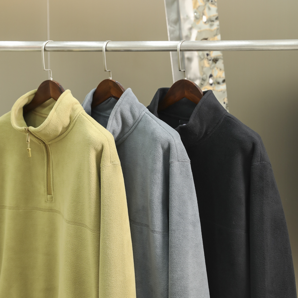 户外整单货！双面蓄热摇粒绒！男士秋季运动休闲半拉链立领卫衣