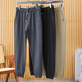 精纱珠地棉 版 苾入 男士 型出色 新款 长裤 春季 松紧腰束脚休闲裤