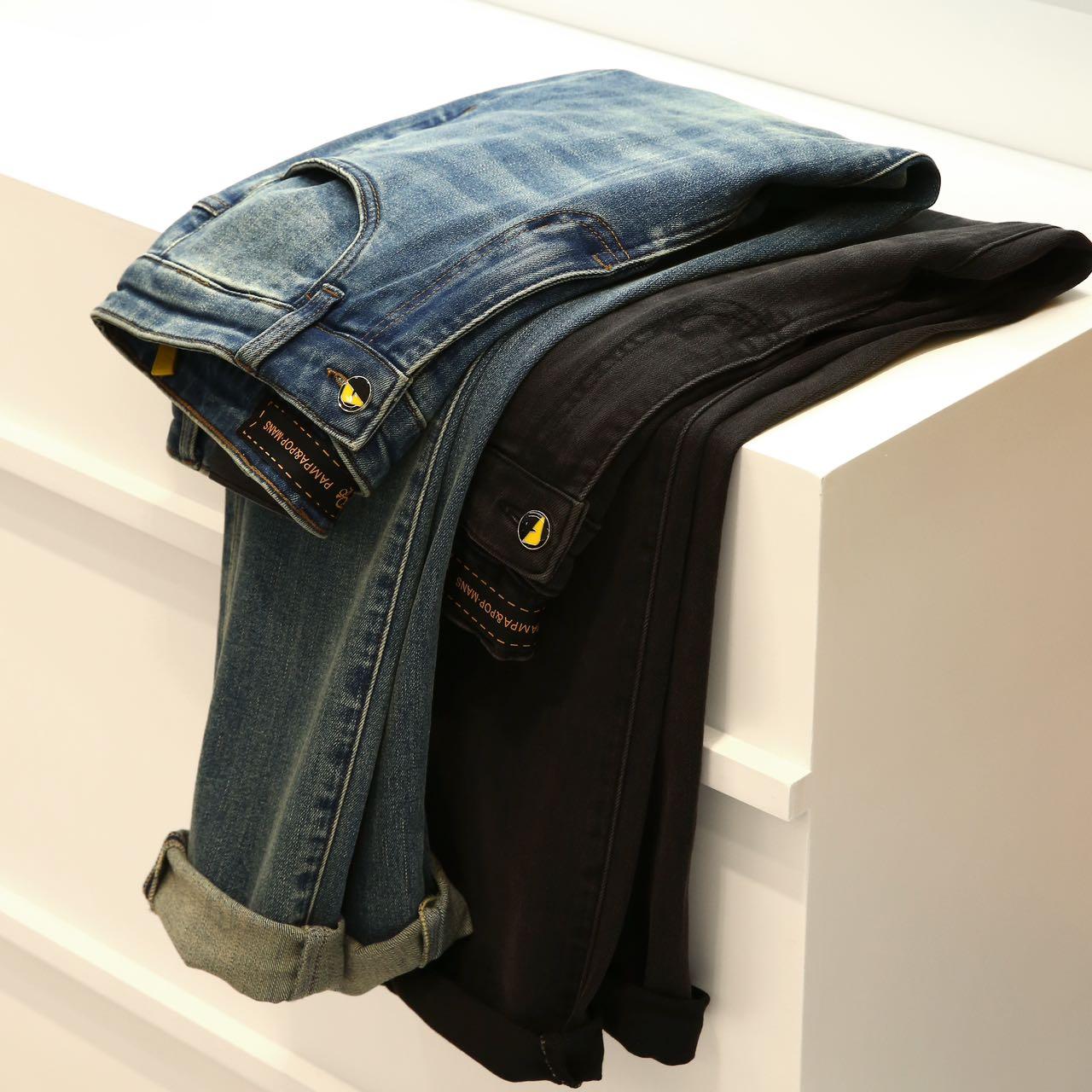 意式高端黑牛！原5369！酵洗弹力！男士时尚简约百搭小直筒牛仔裤