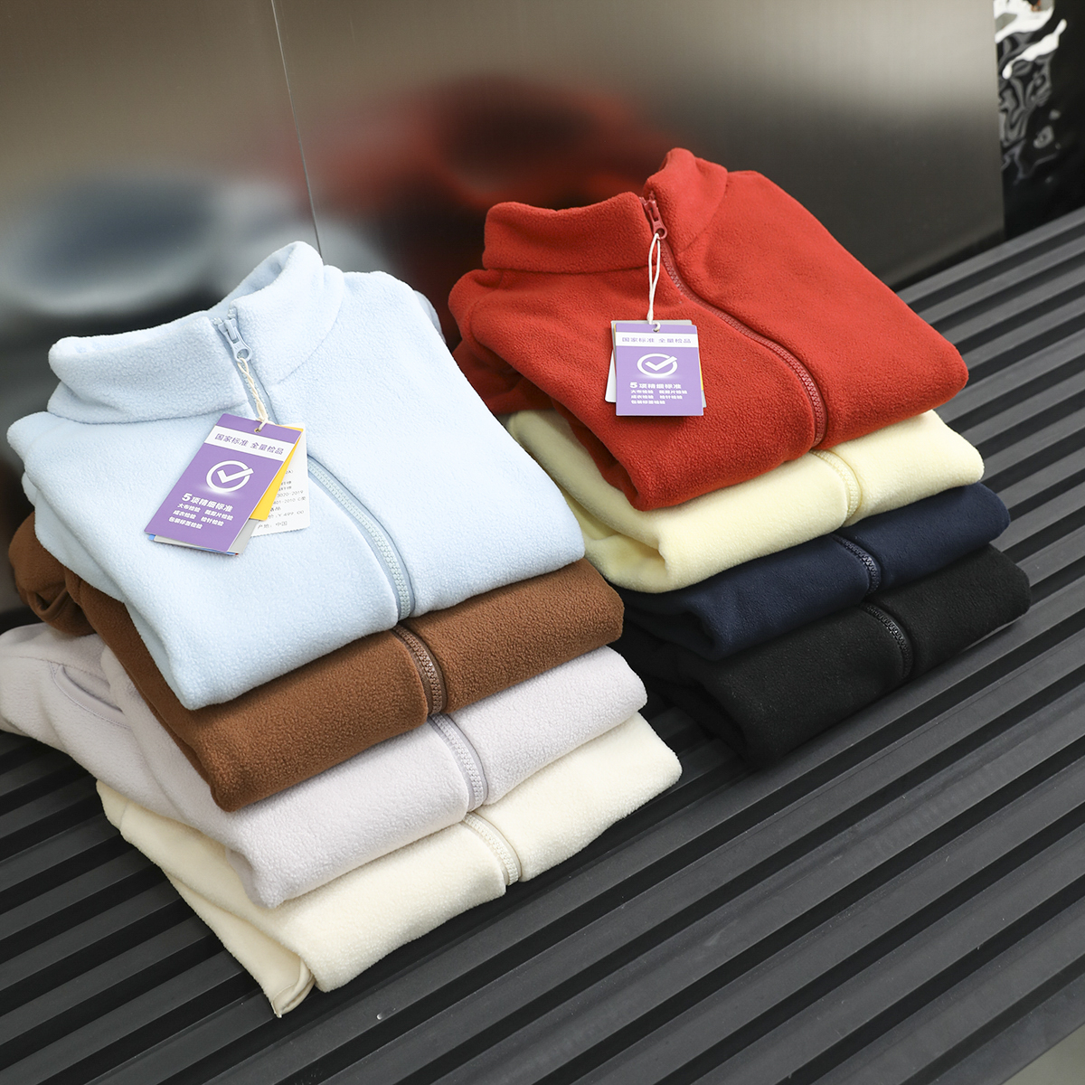 满分推荐！双面摇粒绒！密实保暖！男女同款户外立领休闲马甲背心