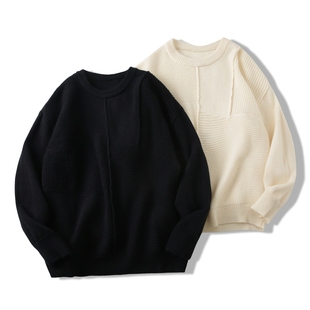 羊绒般触感!顺滑!细腻!保暖!冬季男士时尚圆领提花针织衫毛衣