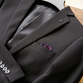 大成之作 高端商务休闲黑色西服套装 线下2000 男士 级别 少量