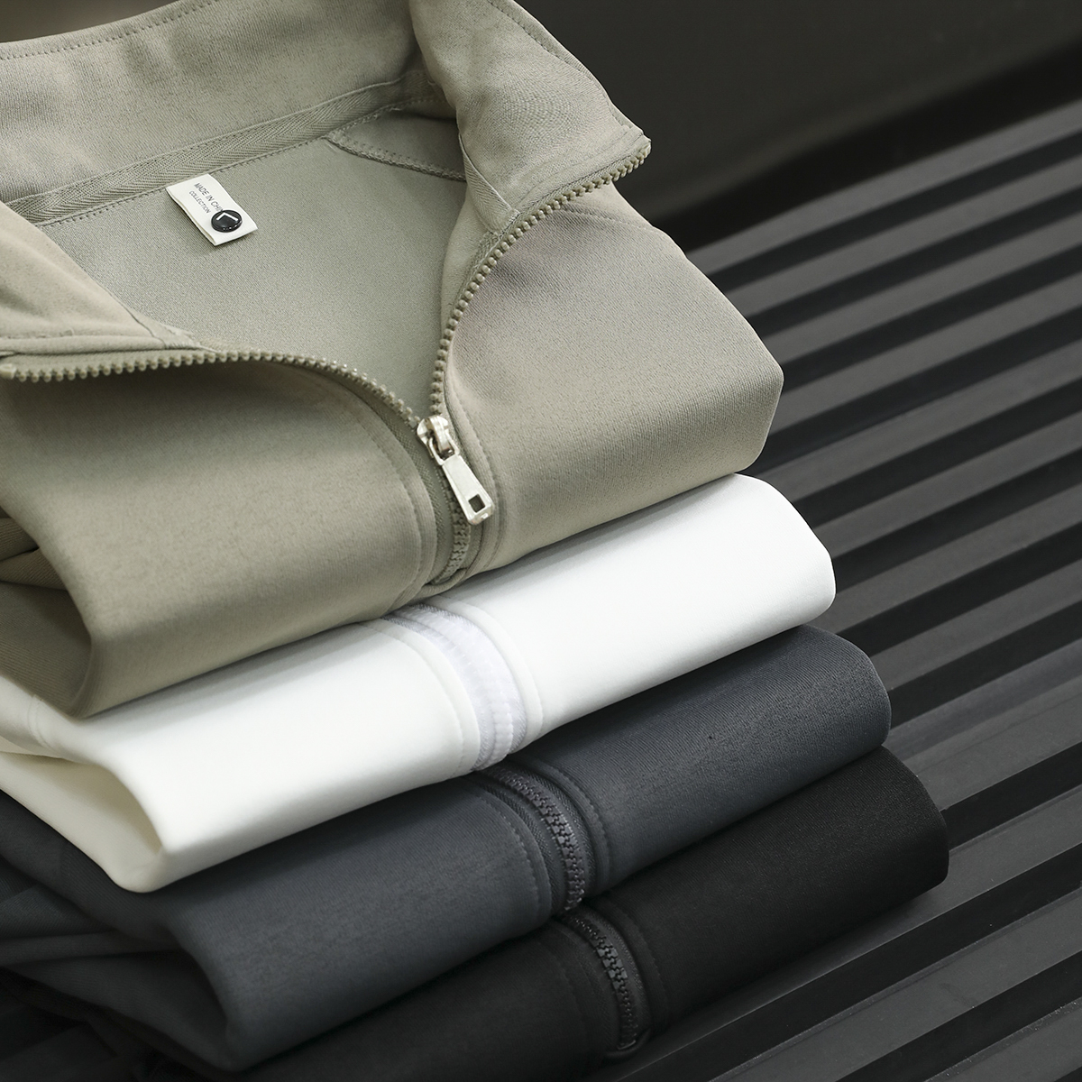 户外订单 3D立体裁剪 亲肤柔软细腻 男士打底半拉链运动衣长袖T恤