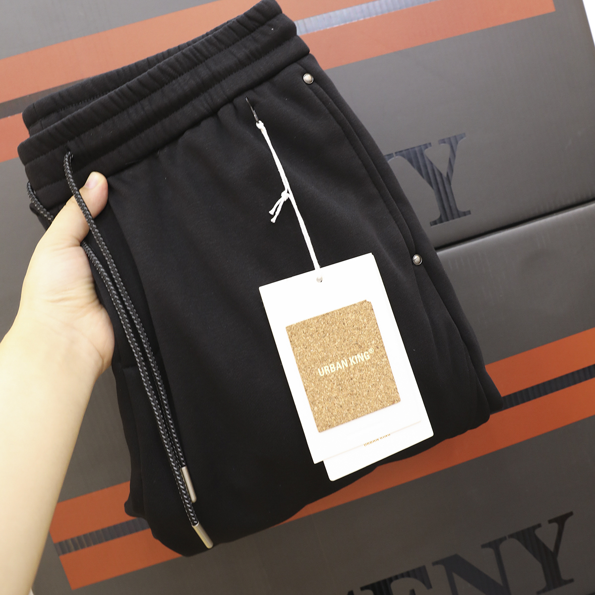 反季清仓 加绒加厚不臃肿 巨保暖 男士松紧腰运动休闲裤直筒卫裤