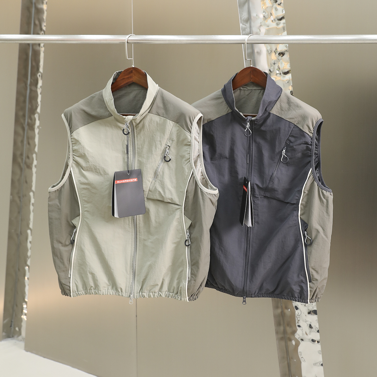 硬核户外！机能多口袋！3D立裁！男女情侣款工装立领运动休闲马甲