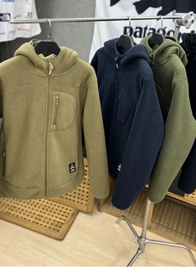 反季捡漏！重磅900克！男女同款！加绒加厚摇粒绒连帽休闲冬外套
