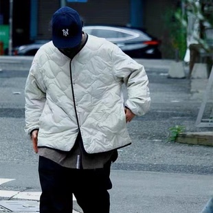 日系紫标系列！两面穿！90白鸭绒！男女无领休闲工装风轻便羽绒服